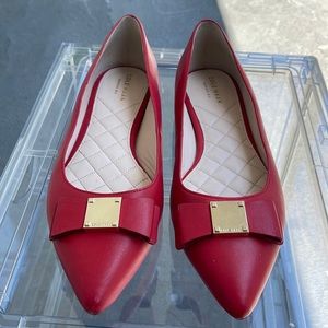 Coke Haan lipstick red flats